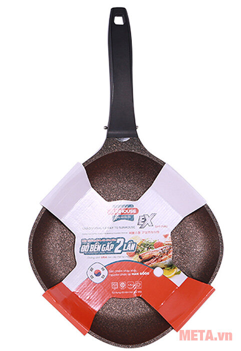 Chảo vuông đá đáy từ Sunhouse SHP28A2 (28cm)