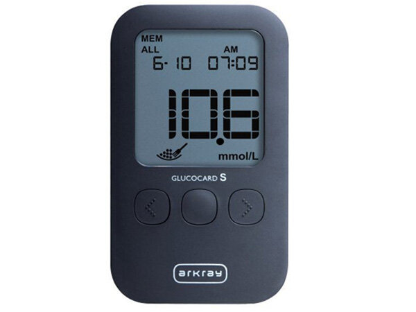 Hình ảnh máy đo đường huyết cá nhân Arkray Glucocard S (Gồm 10 kim 10 que) Máy đo đường huyết cá nhân Arkray Glucocard S (Gồm 10 kim 10 que)