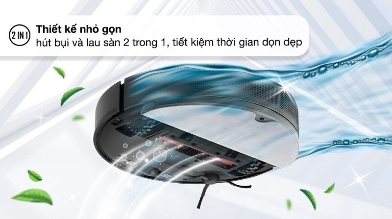 Robot hút bụi lau nhà Tefal RG7865WH