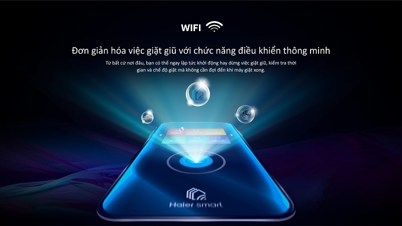 Máy giặt Aqua Inverter 11 kg AQD-DW1100J.BK điều khiển bằng Wi-Fi thông minh