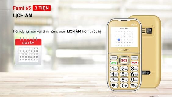 Màn hình 2.31 inch, đàm thoại VoLTE