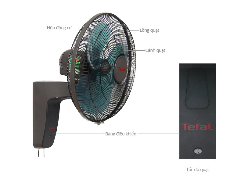 Quạt treo Tefal VF3637O1