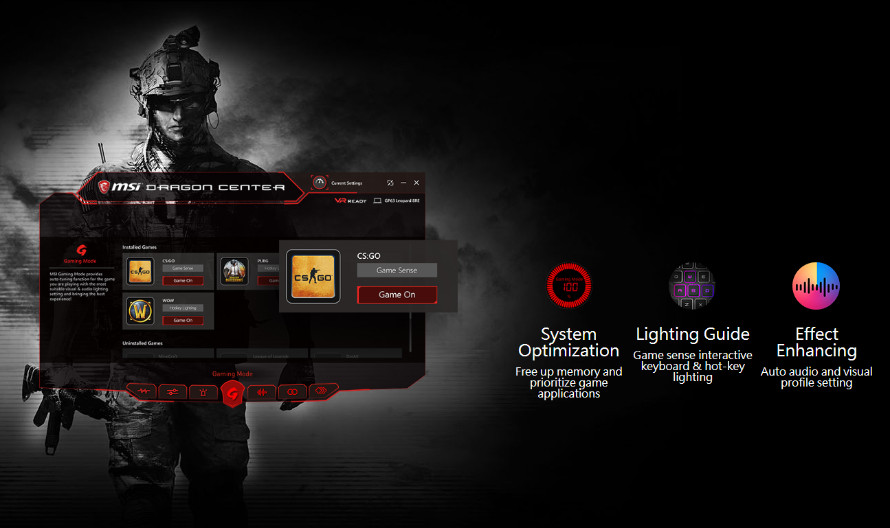 Laptop MSI GS65 Stealth 8RE-208VN (GeForce® GTX 1060, 6GB GDDR5,Win10)