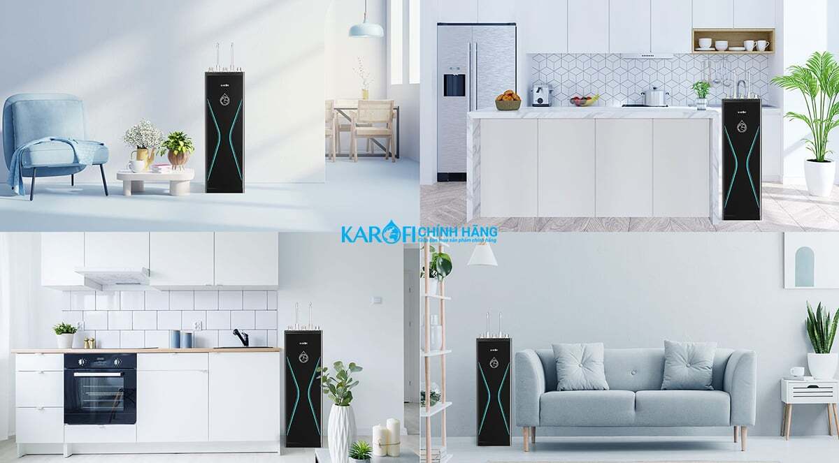 Máy lọc nước nóng lạnh Karofi KAD-D528 có thiết kế hiện đại Máy lọc nước nóng lạnh Karofi KAD-D528 có thiết kế hiện đại