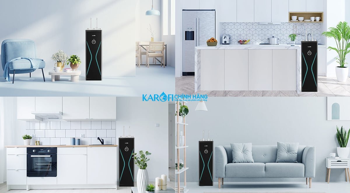 Máy lọc nước nóng lạnh Karofi KAD-D528 có thiết kế hiện đại