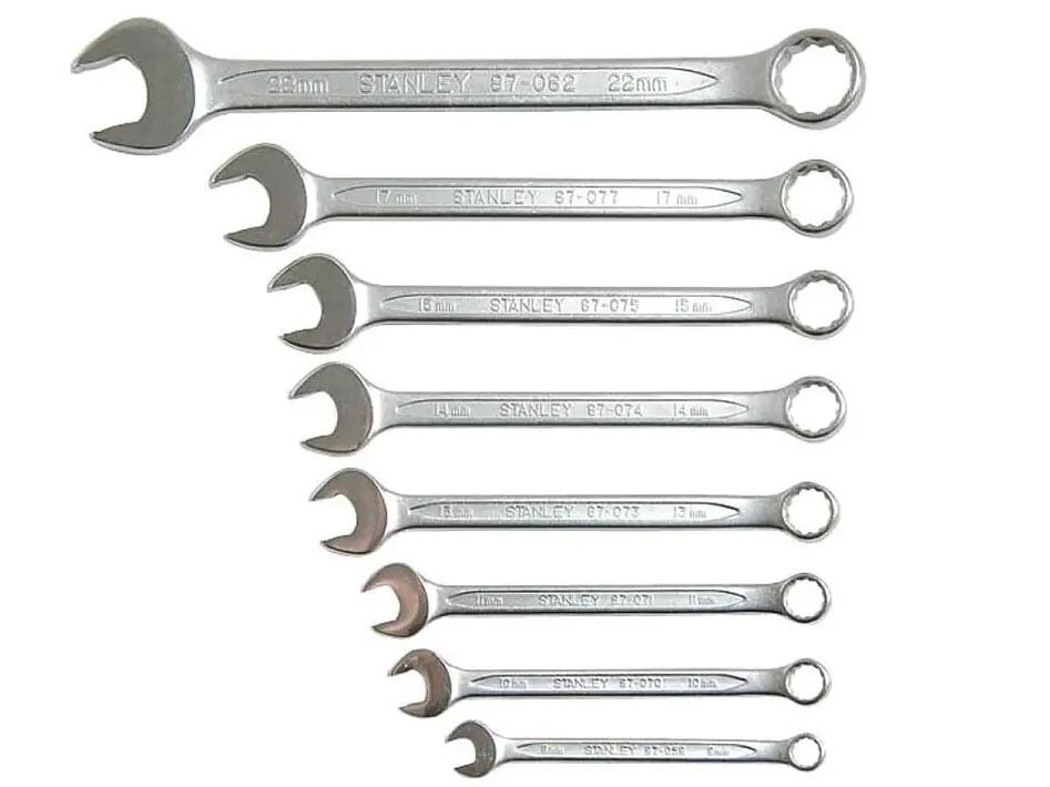 Bộ cờ lê vòng miệng 9 chi tiết Stanley 87-033-1 Bộ cờ lê vòng miệng 9 chi tiết Stanley 87-033-1