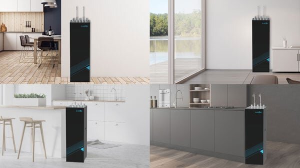 Máy lọc nước nóng lạnh Karofi KAD-L68 có thiết kế hiện đại, sang trọng