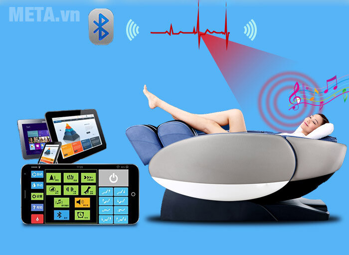 Ghế massage Buheung MK-7700 (màu xanh)