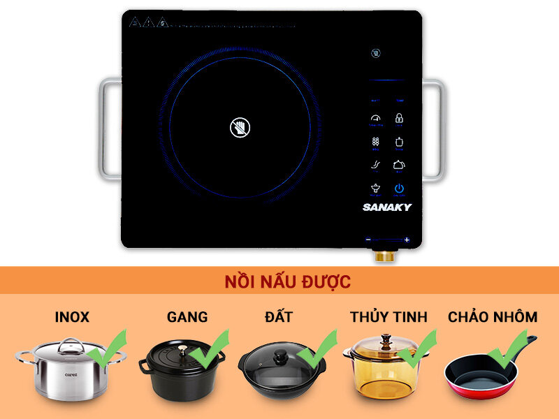 Bếp hồng ngoại Sanaky AT - 2524HGN Bếp hồng ngoại Sanaky AT - 2524HGN