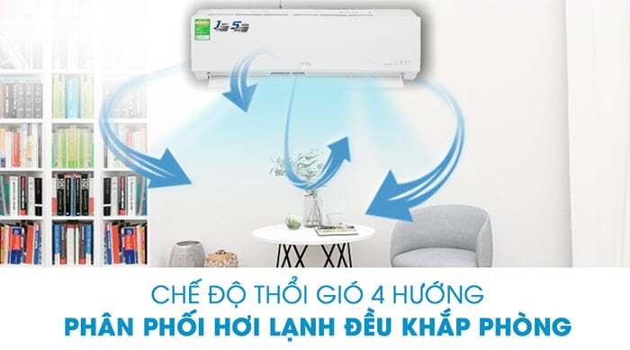 Điều hòa TCL TAC-12CSD/TPG31 còn cho phép bạn tùy chỉnh 5 cấp chế độ gió tùy theo nhu cầu Điều hòa TCL TAC-12CSD/TPG31 còn cho phép bạn tùy chỉnh 5 cấp chế độ gió tùy theo nhu cầu