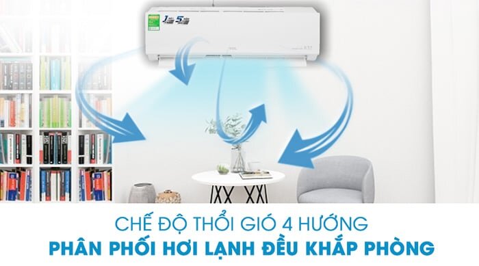 Điều hòa TCL TAC-12CSD/TPG31 còn cho phép bạn tùy chỉnh 5 cấp chế độ gió tùy theo nhu cầu