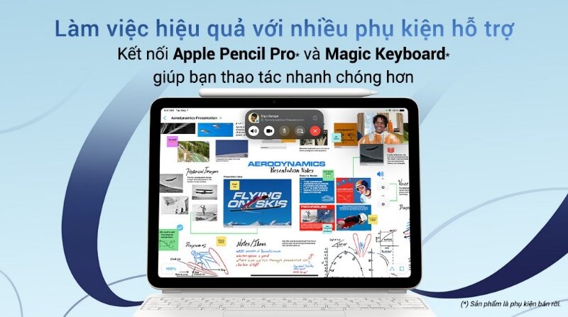 Máy tính bảng iPad Air 6 M2 11 inch wifi 128GB hỗ trợ bút