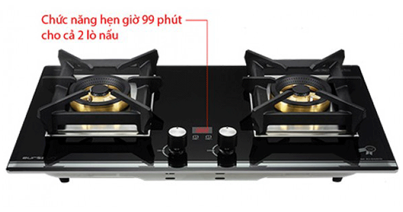 Bếp gas Eurosun EU-GA291D thiết kế bảng điều khiển cơ học, dễ sử dụng