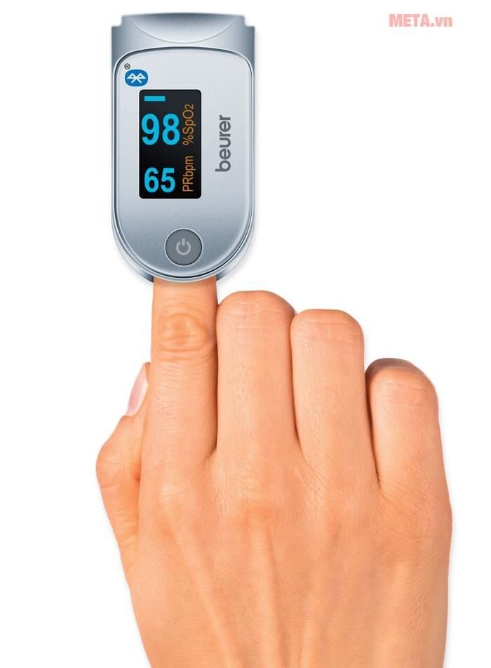 Máy đo nồng độ oxy trong máu SpO2 và nhịp tim Beurer PO60