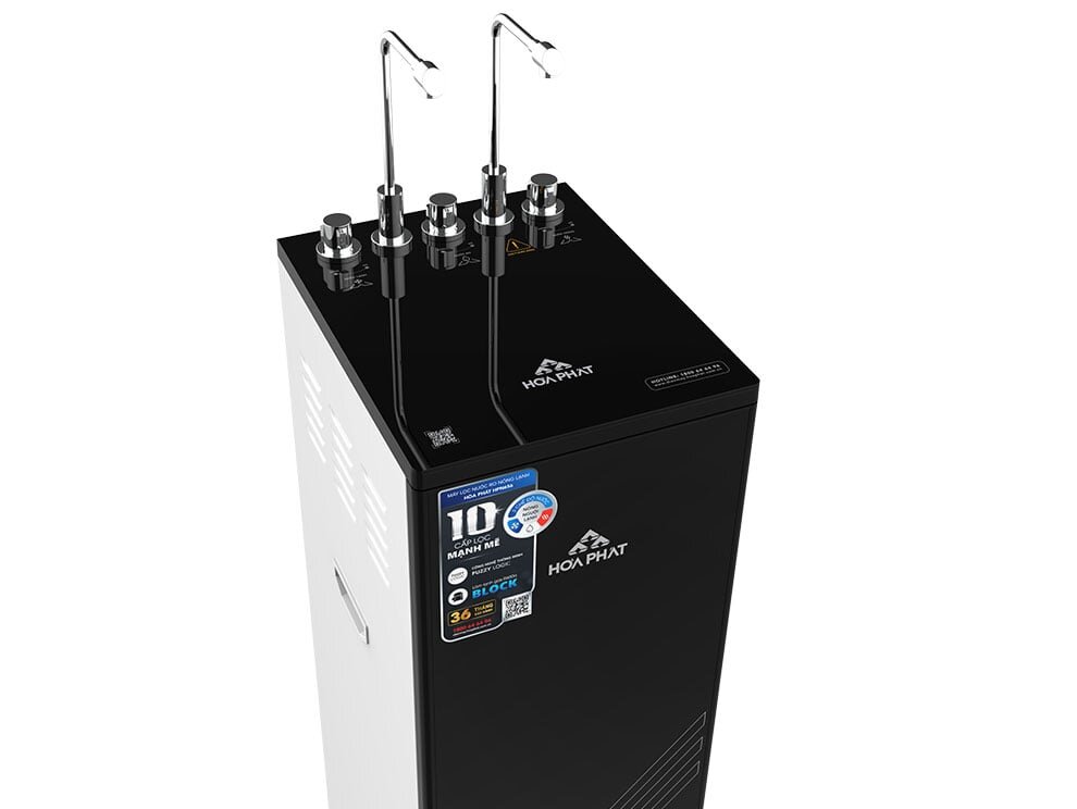 Cây nước nóng lạnh Hòa Phát HPN656 có thiết kế 2 vòi nước nóng - lạnh riêng biệt