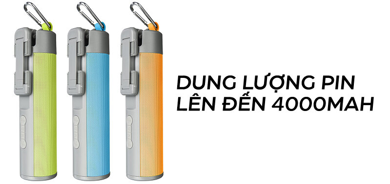 Loa Bluetooth Microlab MD118 (Kiêm pin sự phòng + đèn pin)