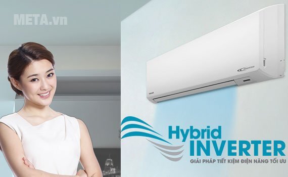 Điều hòa 2 chiều Inverter 8500 BTU Toshiba H10S3KV-V