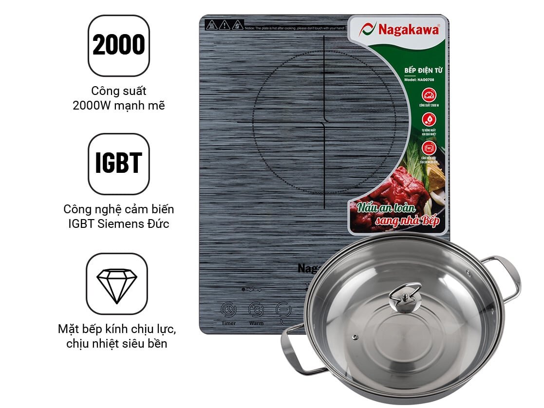 Bếp điện từ Nagakawa NAG0708