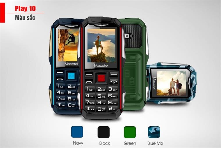 Điện thoại Masstel Play 10 Green