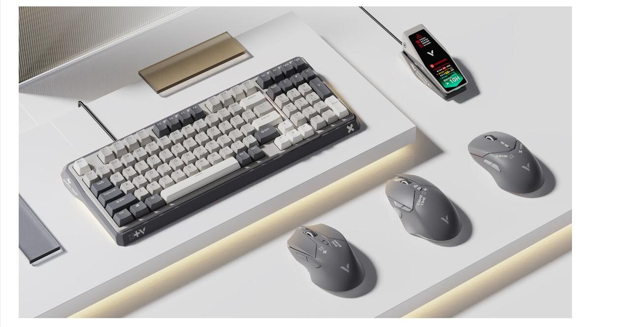 Bàn phím cơ Rapoo V750Pro - 98 White Grey Red (Dây USB/Optical Red switch/Led RGB) 4