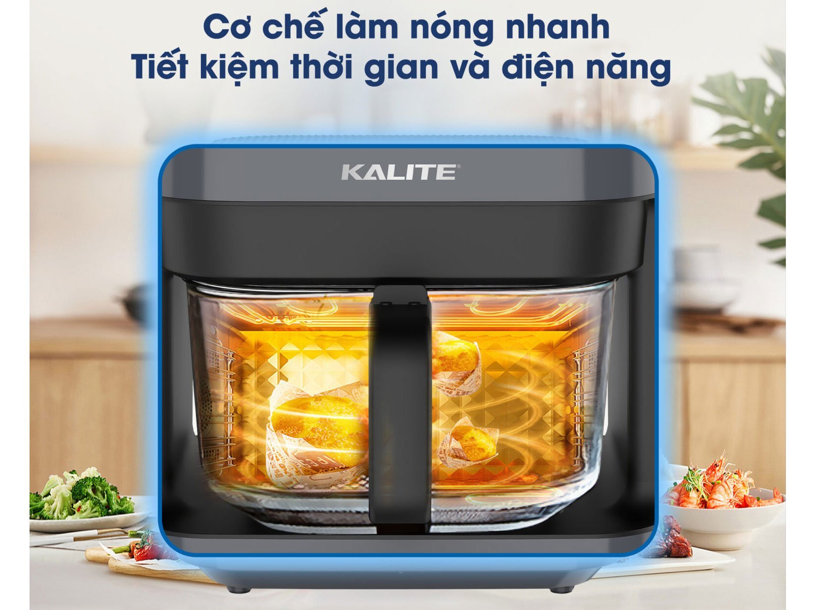 Nồi chiên KL6000 của Kalite được trang bị công suất hoạt động mạnh mẽ, làm nóng nhanh Nồi chiên KL6000 của Kalite được trang bị công suất hoạt động mạnh mẽ, làm nóng nhanh