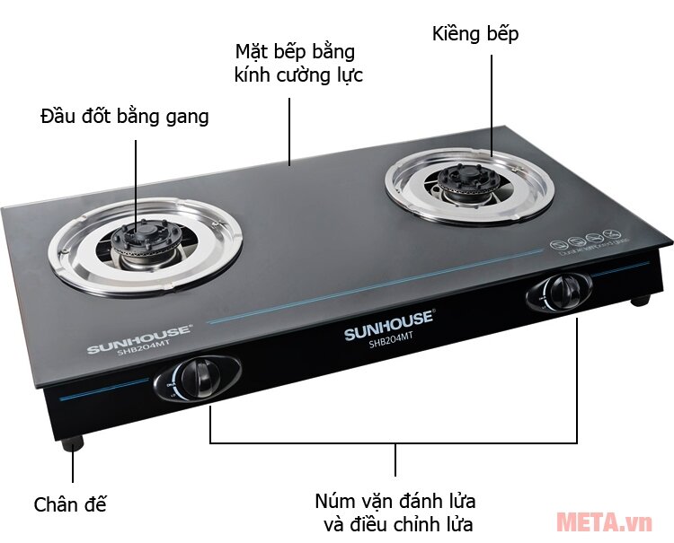 Bếp ga Sunhouse SHB204MT Bếp ga Sunhouse SHB204MT