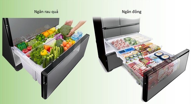 Tủ lạnh Hitachi Inverter 602 lít R-HW60N