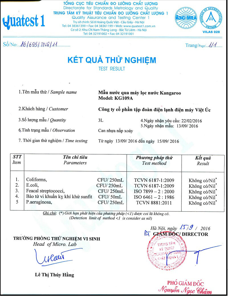 Máy lọc nước RO Kangaroo VTU KG109A 9 lõi Máy lọc nước RO Kangaroo VTU KG109A 9 lõi