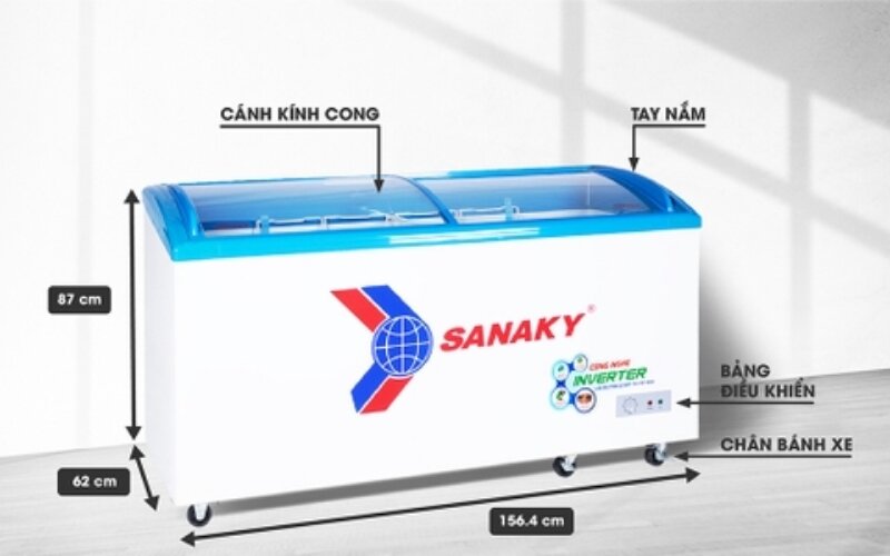 Tủ đông Sanaky inverter 1 ngăn 680 lít VH-6899K3