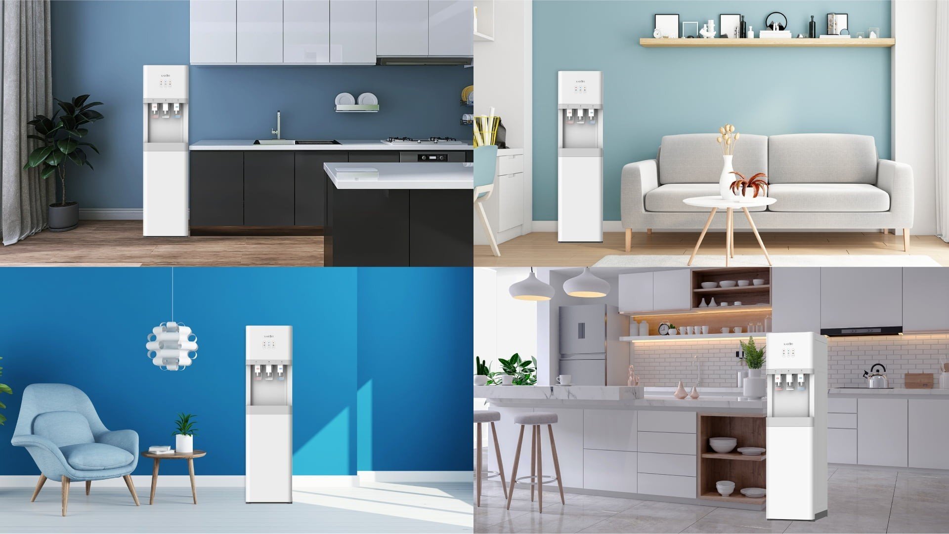 Cây nước nóng lạnh Karofi HCV209 thiết kế sang trọng 