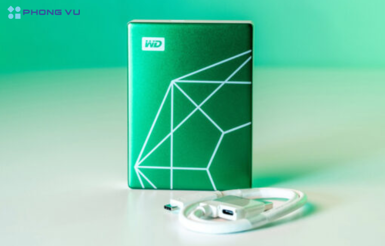 Ổ cứng gắn ngoài WD My Passport Ultra 2TB Limited Edition Green thiết kế kim loại đẹp mắt