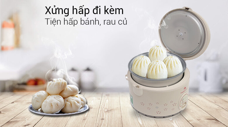 Nồi cơm điện Happycook 1.8 lít HC-180 Nâu nhạt Nồi cơm điện Happycook 1.8 lít HC-180 Nâu nhạt