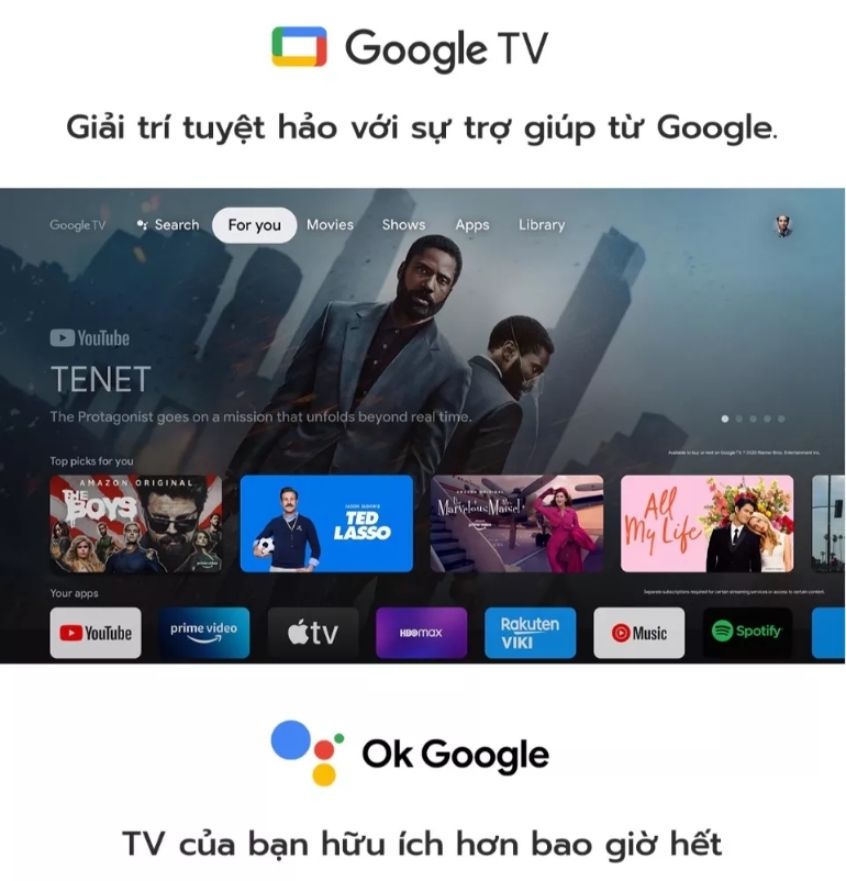 Google Tivi TCL 4K 55 inch 55T66 Google Tivi TCL 4K 55 inch 55T66