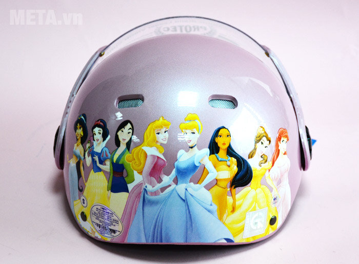 Mũ bảo hiểm Protec Kitty S 2 màu (có kính)