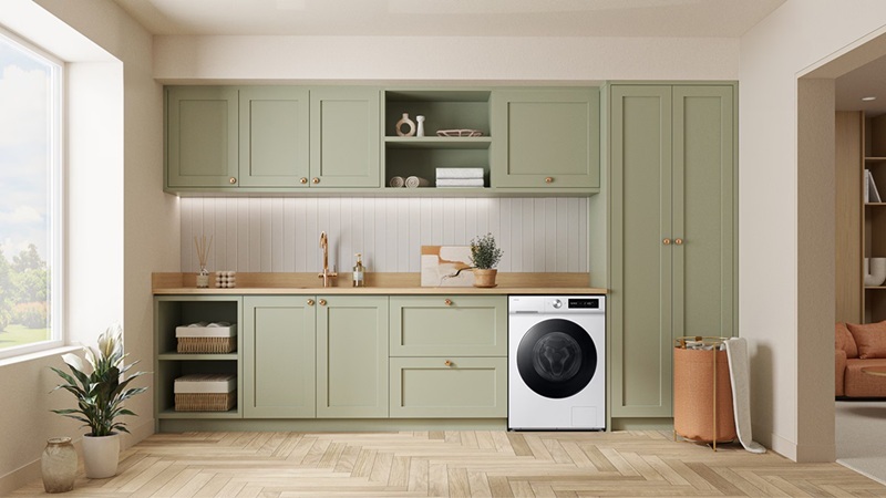 Máy giặt sấy Samsung inverter 12Kg Bespoke AI WD12DB7B85GBSV 2 Máy giặt sấy Samsung Bespoke AI WD12DB7B85GBSV