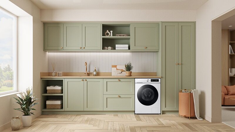 Máy giặt sấy Samsung Bespoke AI WD12DB7B85GBSV