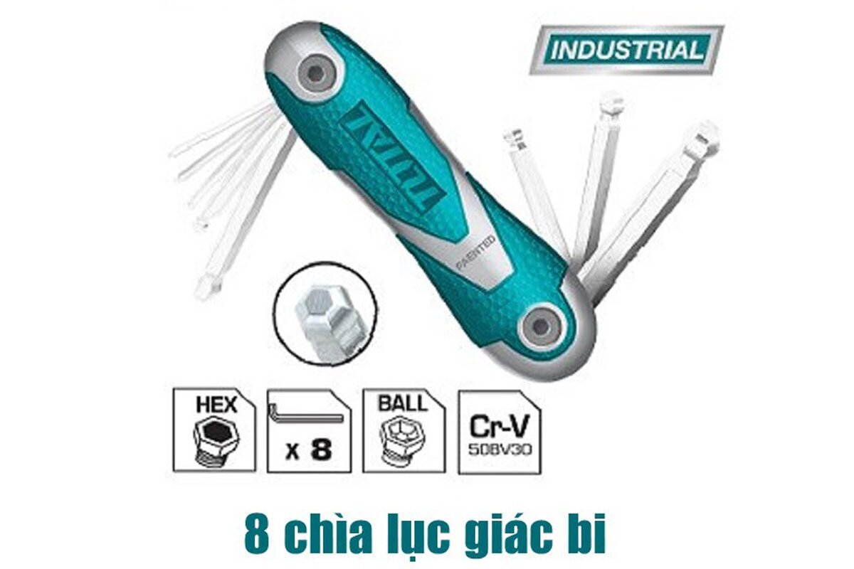 Bộ khóa lục giác dạng xếp Total THT1061836