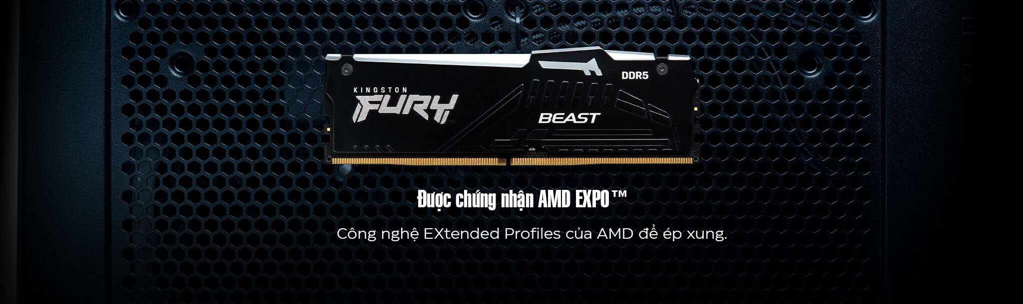 Ram Desktop Kingston Fury Beast RGB ddr5