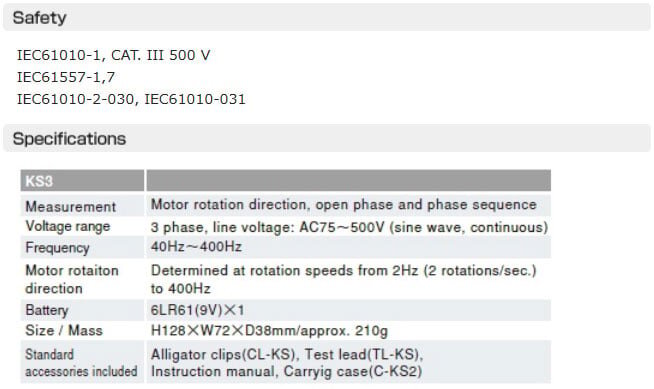 Thông số Sanwa KS3 Sanwa KS3
