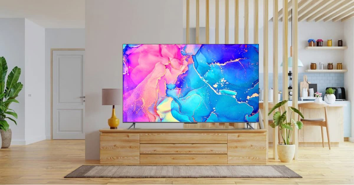 Google Tivi TCL 4K 75 inch 75T66 4 Tivi TCL 4K 75 Inch 75T66 bày trí trong không gian