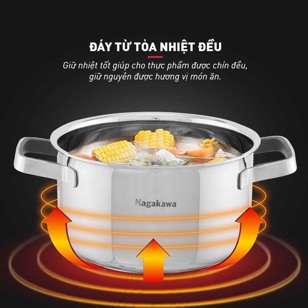 Đáy từ tỏa nhiệt đều