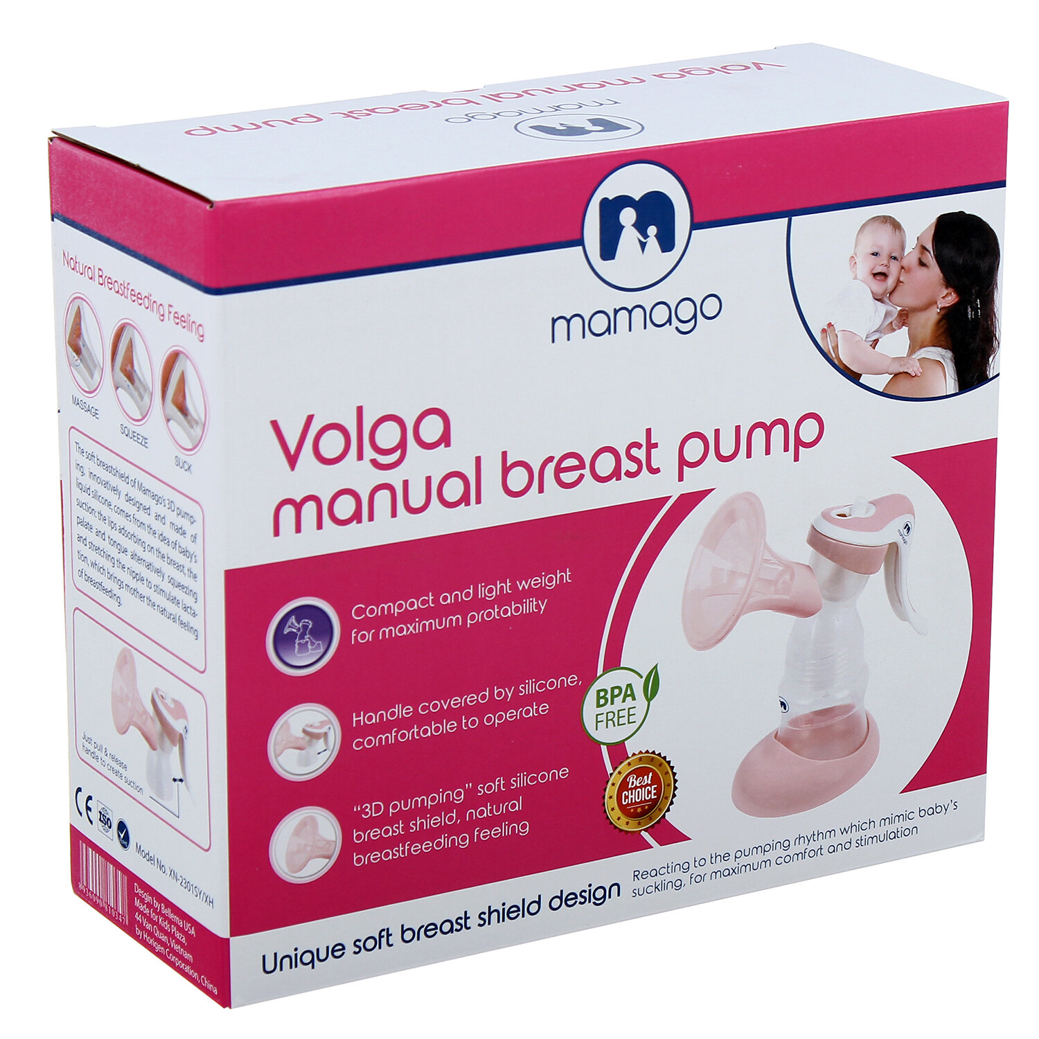  Máy hút sữa bằng tay Volga Mamago