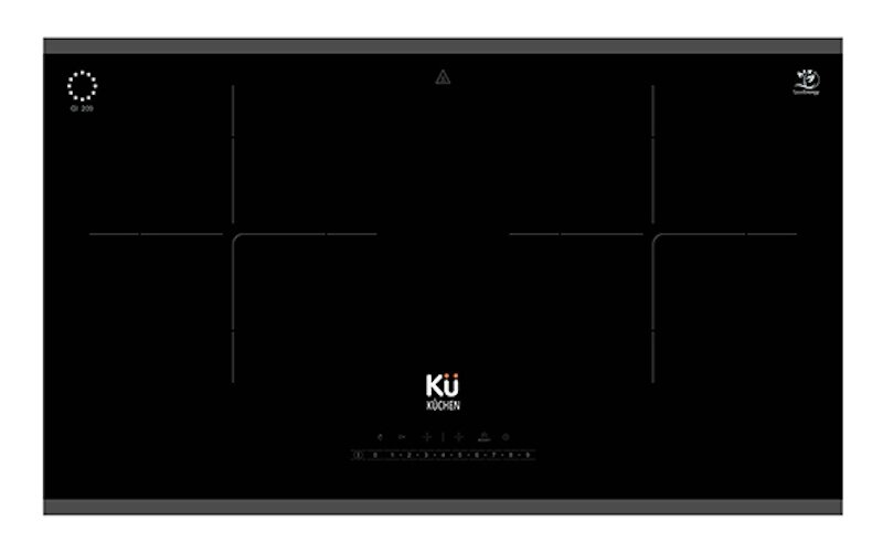 Bếp từ Kuchen KU GI 209 tích hợp hệ thống nhận diện đáy nồi (Ảnh: Kuchen).