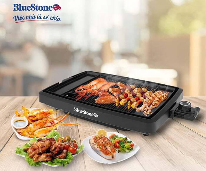 Vỉ nướng điện Bluestone EGB-7406 sở hữu công suất hoạt động lên tới 1.450W giúp nướng nhanh, hiệu quả Vỉ nướng điện Bluestone EGB-7406 sở hữu công suất hoạt động lên tới 1.450W giúp nướng nhanh, hiệu quả