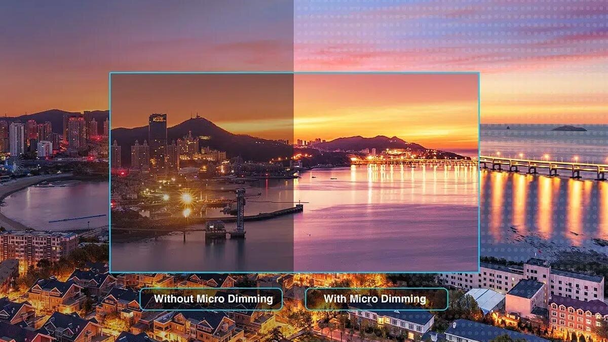 Công nghệ Micro Dimming giúp dải màu sắc sống động và rực rỡ ấn tượng