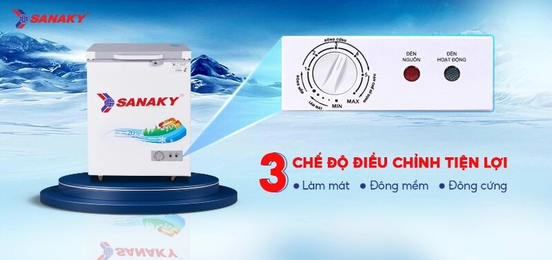 Tủ đông Sanaky 1 ngăn 150 lít VH-1599HYK