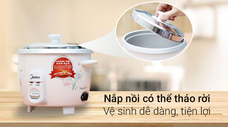 Nồi cơm điện Midea 1 lít MR-GM10SA Nồi cơm điện Midea 1 lít MR-GM10SA