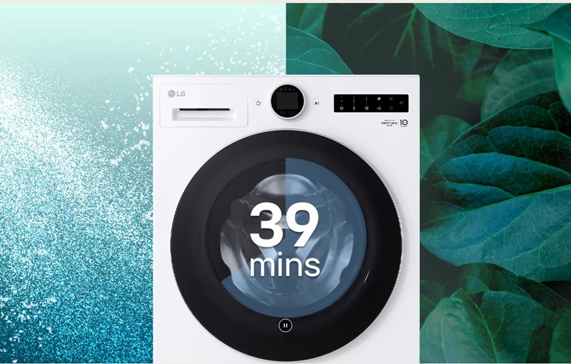 Máy giặt sấy LG inverter giặt 15kg sấy 10kg F2515RNTG công nghệ giặt nhanh