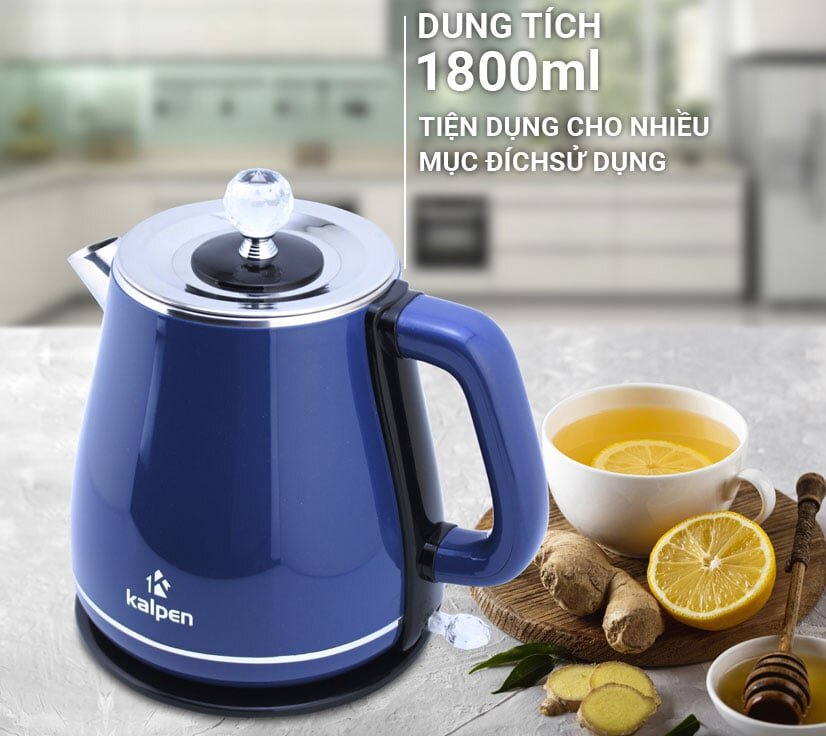 Ấm siêu tốc màu xanh dương Ấm siêu tốc