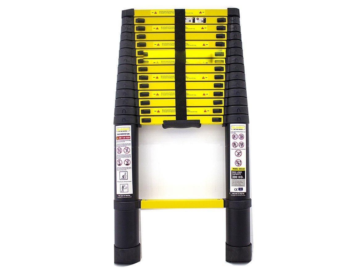 Thang nhôm rút đơn Sumika SKS440 khi rút gọn Thang nhôm rút đơn Sumika SKS440